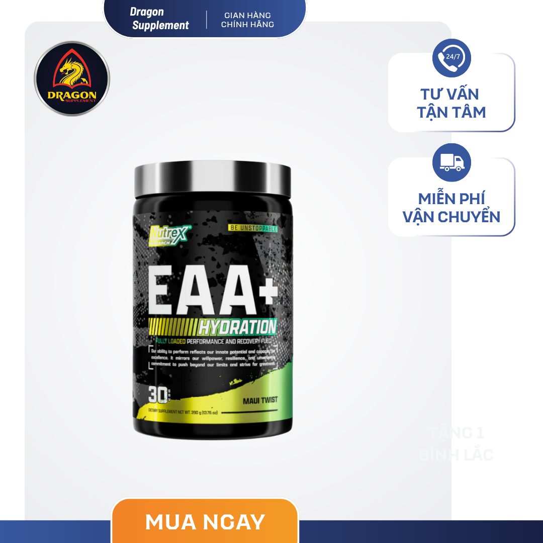 Nutrex EAA+ Hydration bù nước bù khoáng trong vận động thể thao  (30 liều dùng)