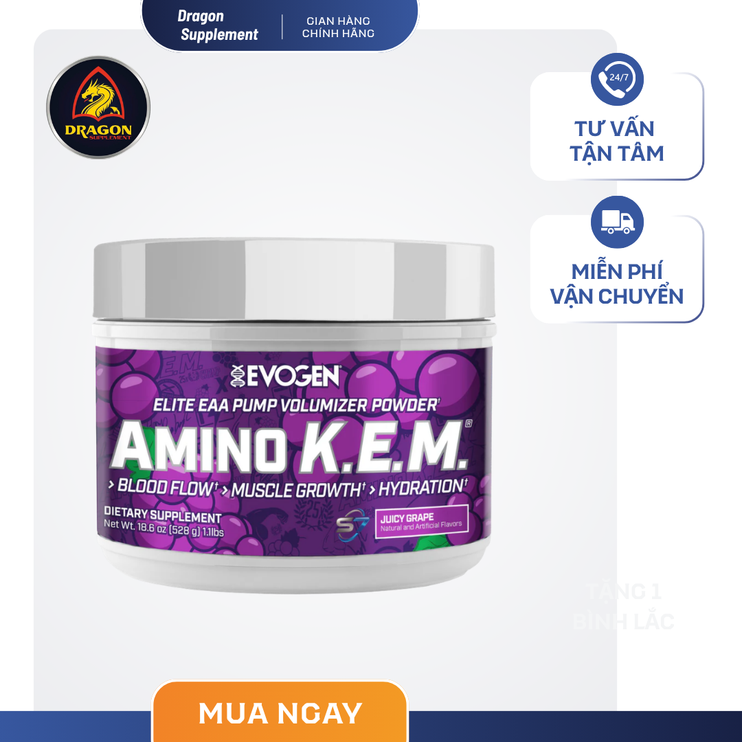 Evogen Amino K.E.M 30 servings - Intra workout đẳng cấp hàng đầu thế giới