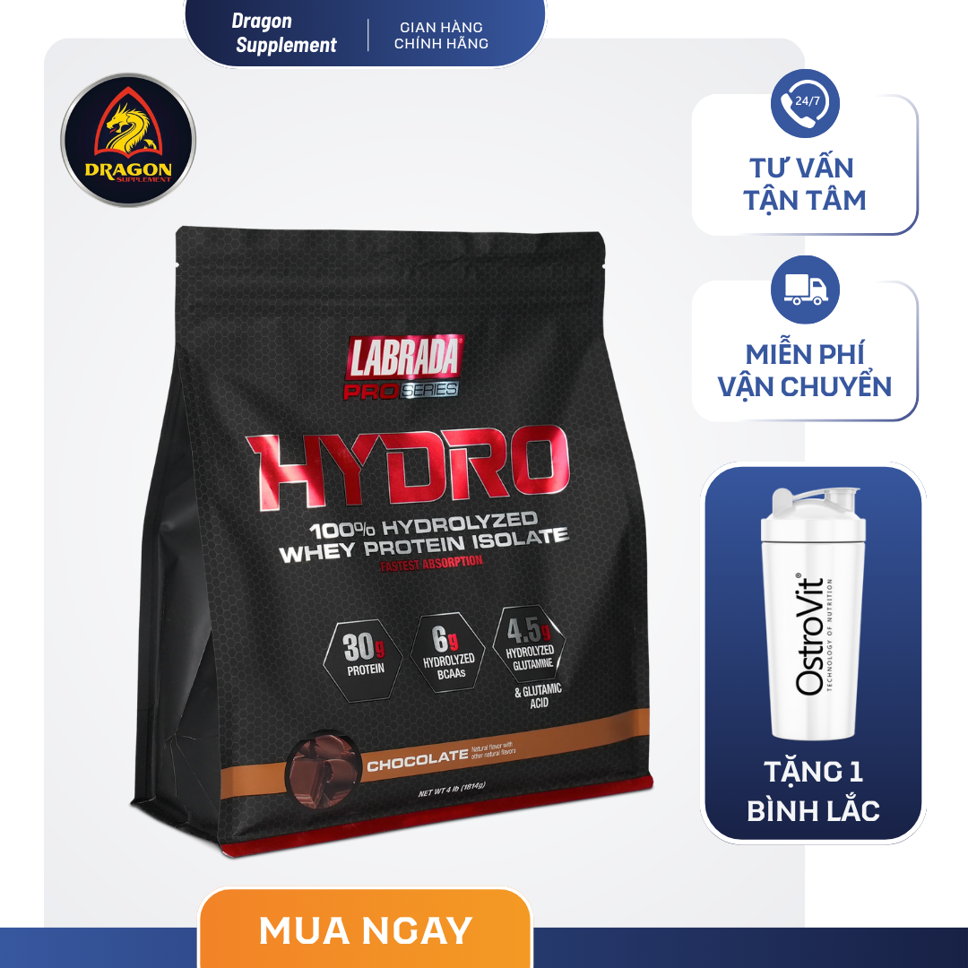 Hydro Labrada Proseries 4lbs - 100% Whey Protein Hydrolized Isolate