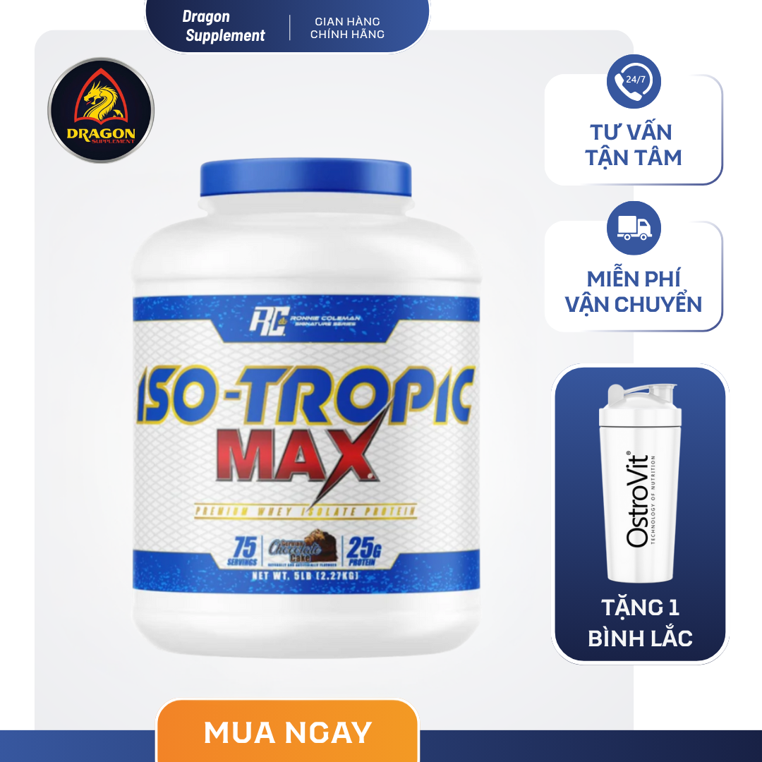 IsoTropic Max Ronnie Coleman 75 servings, 100% Whey Protein Isolate